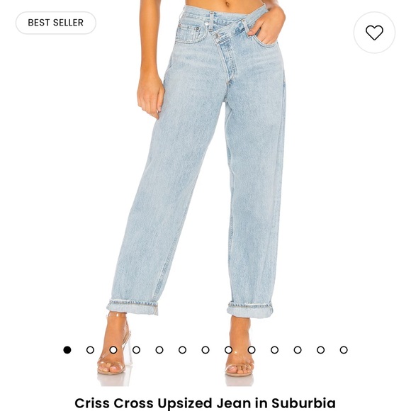 Agolde Criss Cross Jeans in Suburbia - Picture 2 of 2
